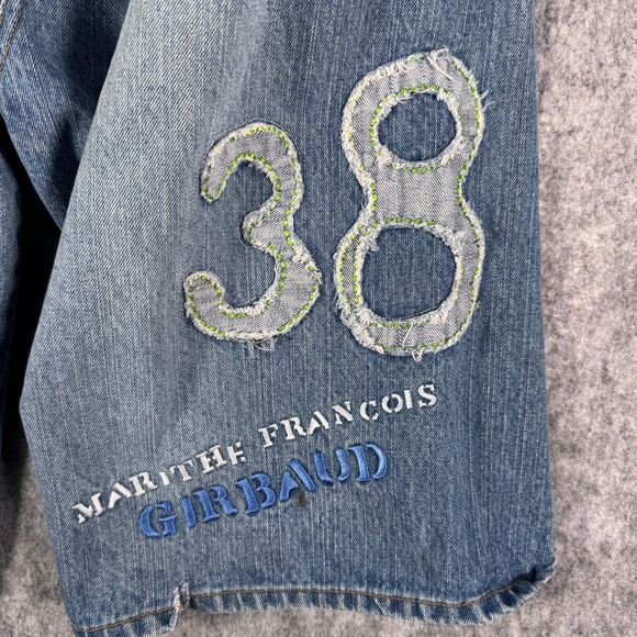 Marithe Francois Girbaud Shorts Mens Size 34 Blue Jean Baggy Jorts Vintage Y2K - Picture 9 of 16